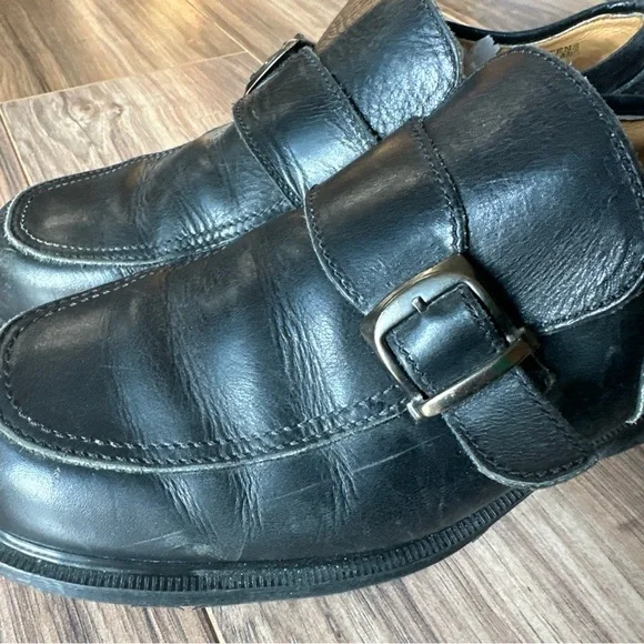 Dr. Martens Vtg Y2K Monkstrap Loafer Black Buckle 8456 Men’s 10 Chunky England